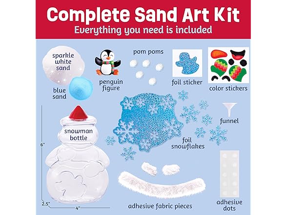 Creativity for Kids Sand Art Snowman Kit