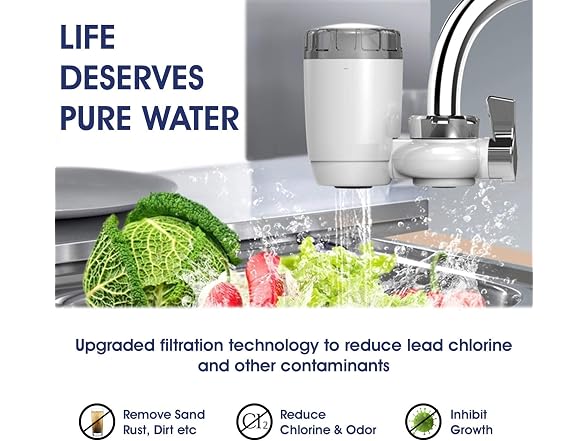 WBM Home Faucet Filter Reduces Lead