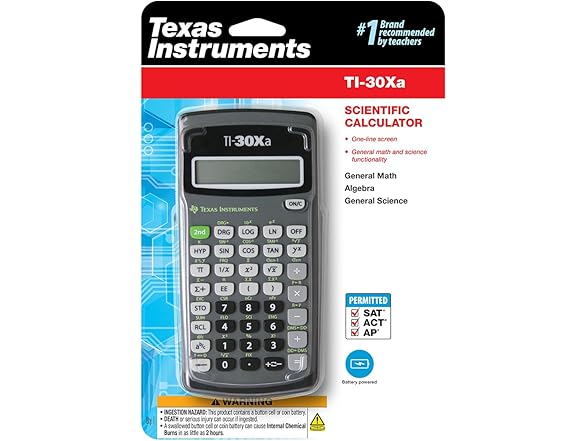 TI-30Xa Scientific Calculator