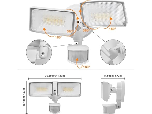 CELAVY 40W 4000 Lumen LED Security Light