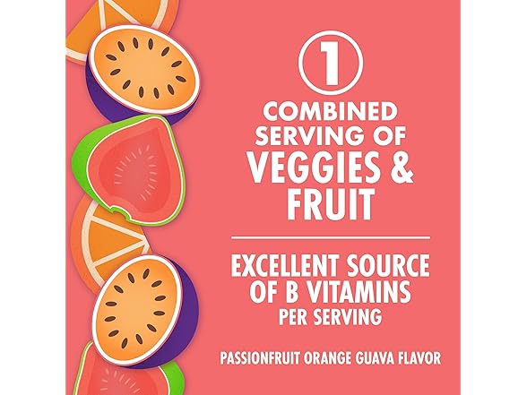 6pk V8 +Energy Passionfruit Orange Guava Juice