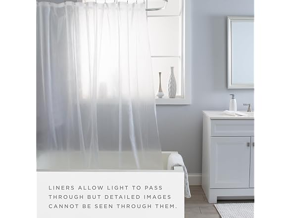 Bath Bliss Heavy Duty Shower Curtain Liner