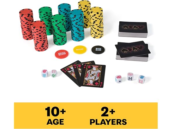 Spin Master Games Legacy Deluxe 200-Piece Poker Classic Game