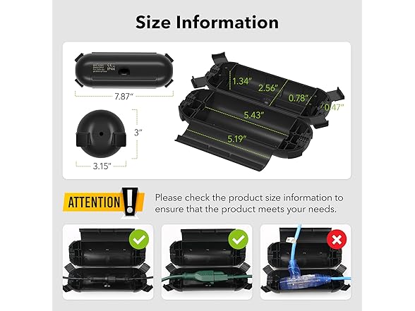 BN Link 6 Pack Outdoor Extension Cord Covers