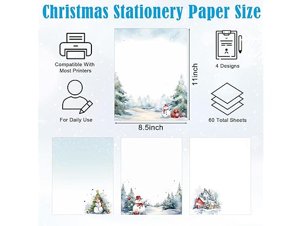 Generic Winter Blue Classic Snowman