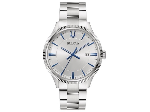Bulova Men's Silver Dial Stainless Steel Watch