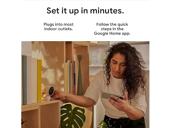 (NEW) Google indoor Nest Security Cam 1080p (Wired) - 2nd Gen