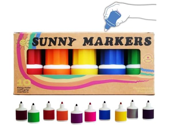 Sunny Markers Washable Marker Pens