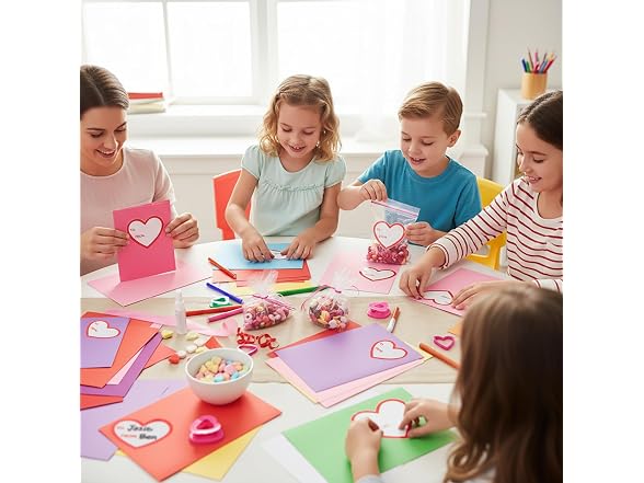 Fun Express 2 1/2" Valentine's Day Heart to/from Heart Sticker