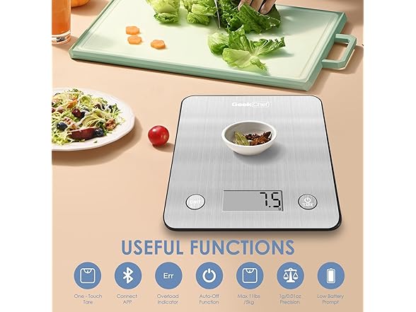 Geek Chef Food Scale,Smart Food Nutrition Scale
