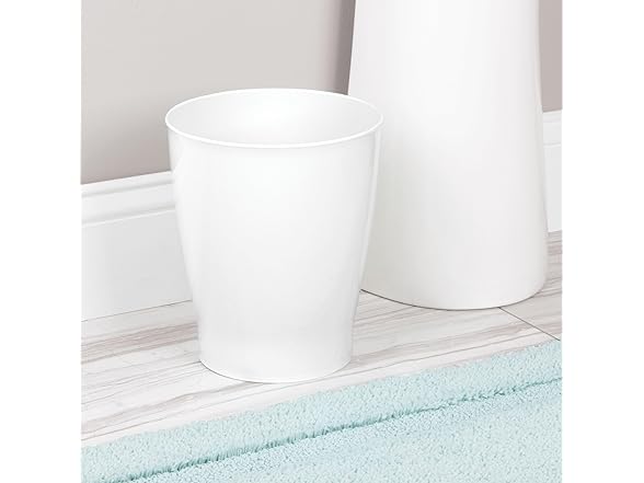 iDesign Small Round Plastic Bathroom Tra