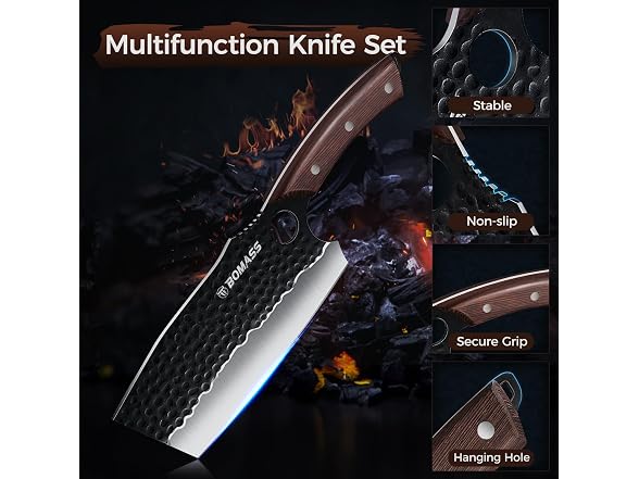 Cleaver Butcher Knife Set of 13
