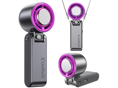 $14.99, Was $34.99, 57% Off! Handheld Portable fan with Turbo Cooling dealfomo