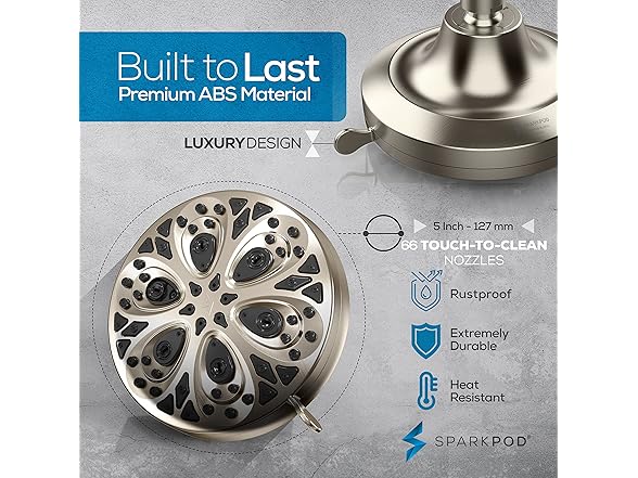 5" Round 23-Stage Filter Shower Head