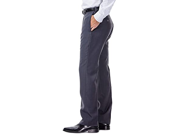 Haggar Men's E-CLO Stria Dress Pant