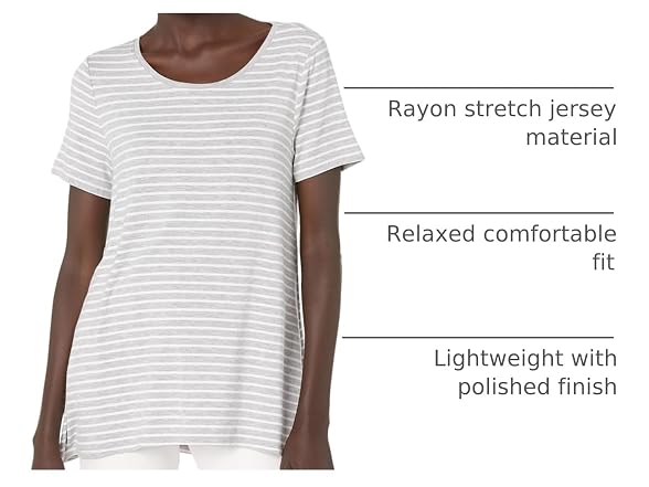 Amazon Essentials Women Relaxed-Fit V-Neck Shirt