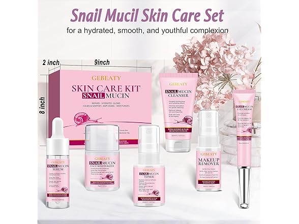 GEBEATY Snail Mucin Skin Care Set