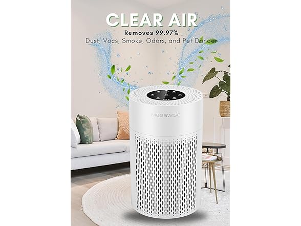 MEGAWISE Smart Air Purifier up to 1076ft