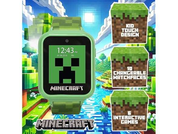 Minecraft Kids LED Smartwatch