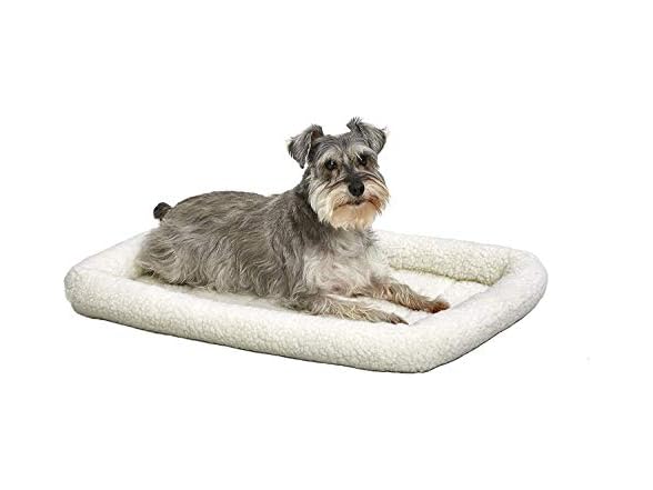 30L-Inch White Fleece Dog Bed or Cat Bed