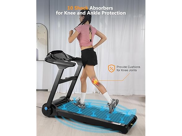 SPORTY&FIT Folding Treadmill
