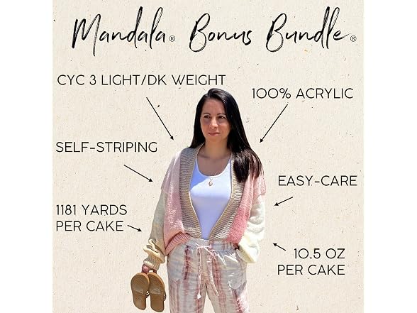 Lion Brand Yarn, Mandala Bonus Bundle Yarn,
