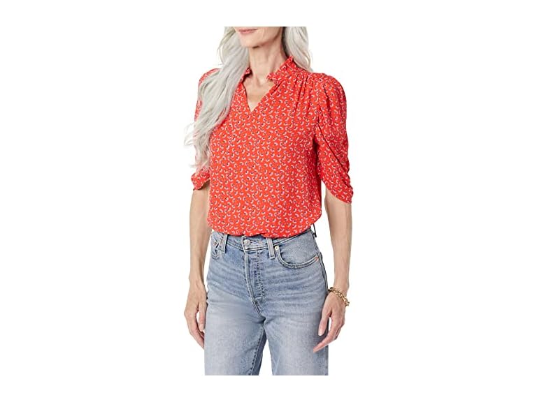 Amazon Essentials Women Lightweight Ruffle Blouse - Gallery 14