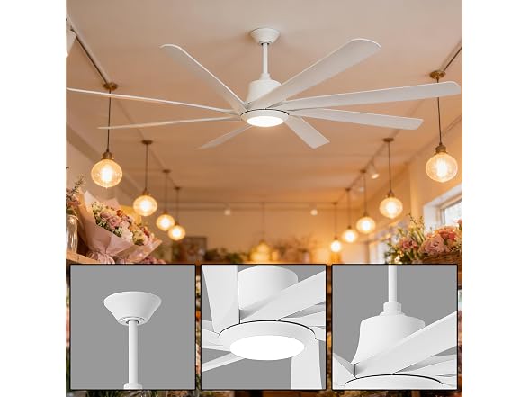 Parrot Uncle 100 Inch Ceiling Fan White