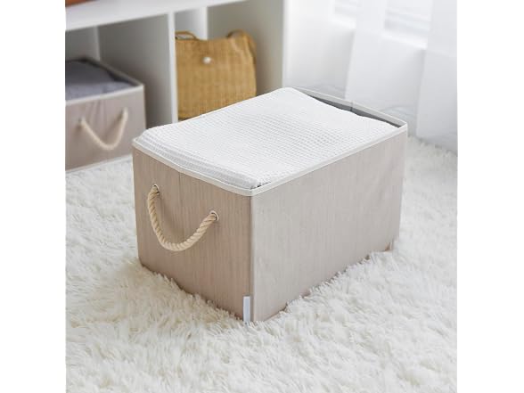 Sukkiri Homu 2-Pack Fabric Storage Baskets Clay