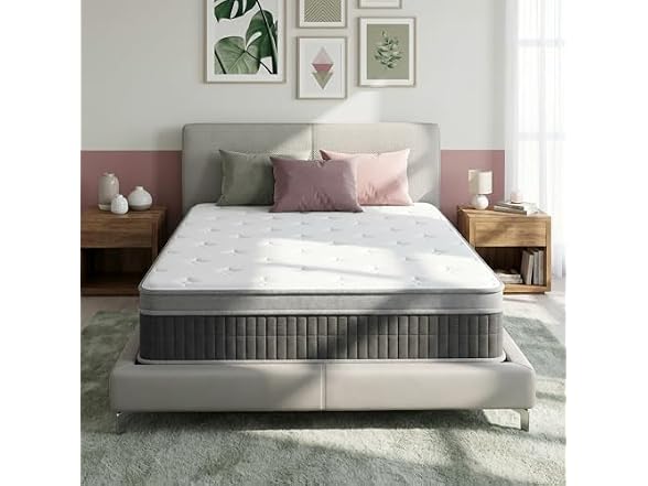 inight Full Luxury Euro-Top Hybrid Mattress, 14 Inch Medium Firm