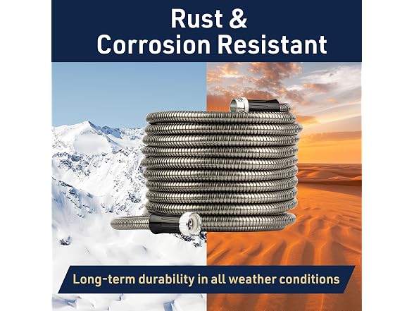 Stainless Steel Garden Hose 100 ft