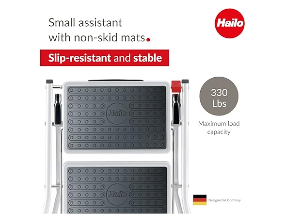 Hailo MK60 Mini (White) Steel Step Stool