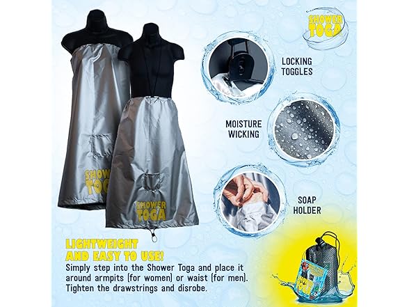 Shower Toga Privacy Garment, Plus Size