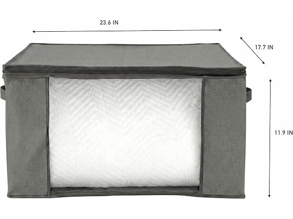 Simplify 2 Pack Jumbo Storage Bags in Gray