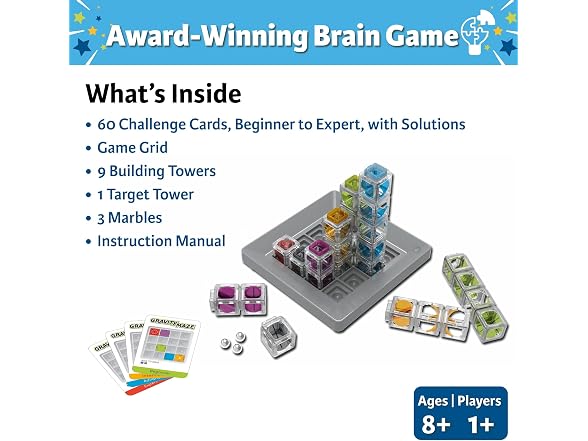 ThinkFun Gravity Maze - Falling Marble Logic Game