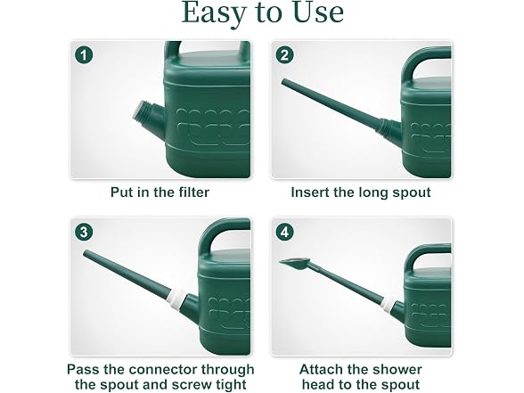 Qilebi 2-Gallon Garden Watering Can
