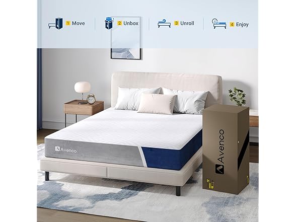 Avenco King Mattress 10 Inch King Size Gel Memory Foam
