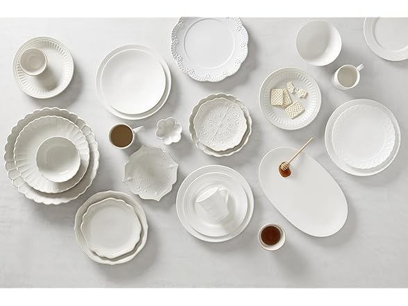 Lenox French Perle Groove Bowls (Set of 3), Mini, White