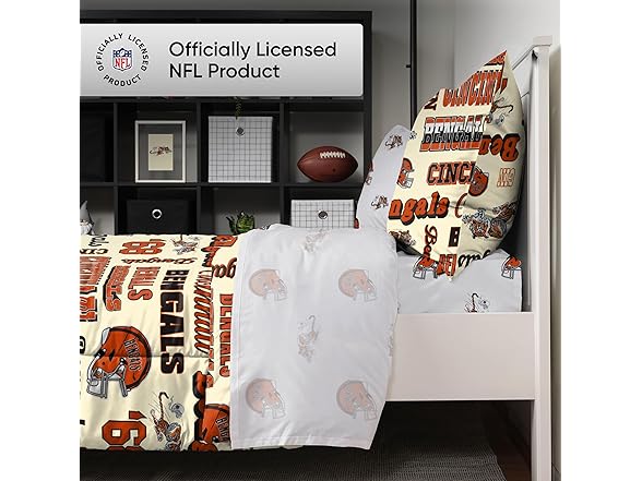 CINCINNATI BENGALS Retro Bed in a Bag Full Set