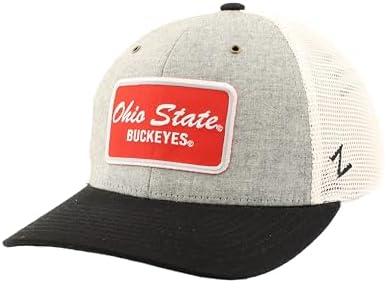 Zephyr Unisex Adult NCAA Officially Licensed Snapback Dylan Patch Brick Hat, Heather