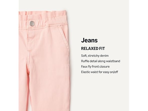 Straight Leg Jean w Ruffle (24M - 4T)