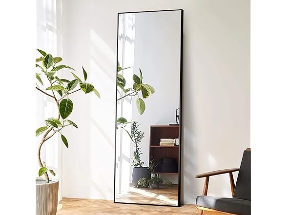Natsukage Full Length Wall Mirror with Stand