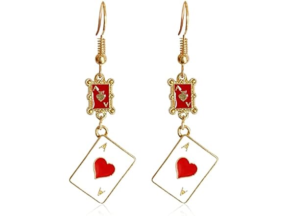 Unique Funny 18K Gold Plated Earrings
