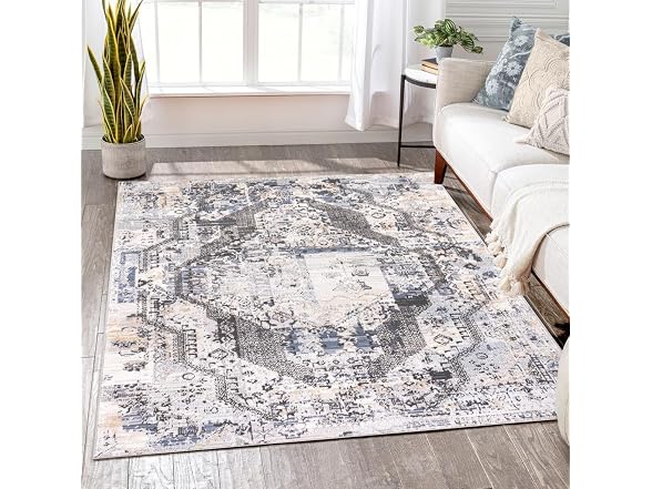 L'Baiet Anna Grey Oriental 2x6 Runner Rug
