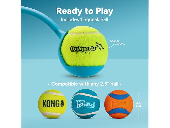 GoSports Pets 12 Inch Dog Ball Launcher with 2.5" Tennis Ball