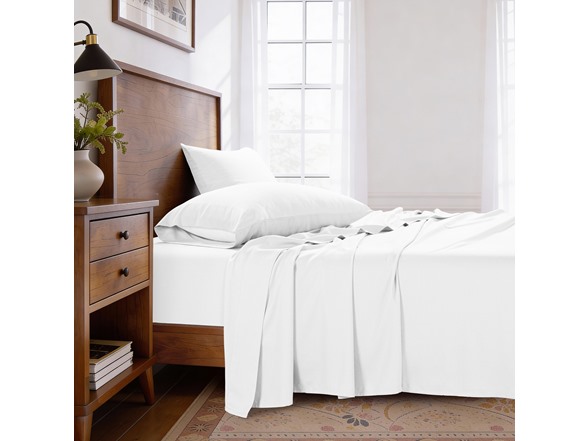 Kathy Ireland Lyocell & Linen Cotton 4PC Sheet Set