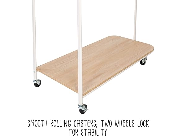 Honey-Can-Do Clothing Rack w/Shelf White