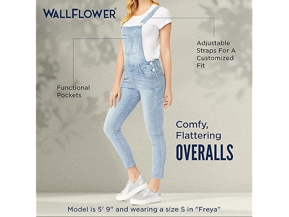 WallFlower Jaylene Overalls (M)