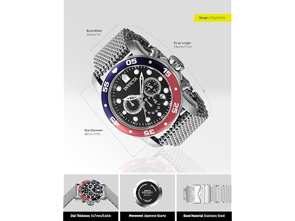 Invicta 47630 Pro Diver Chronograph Watch