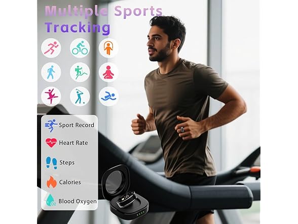 Activity Tracker Ring for Men - Size 7